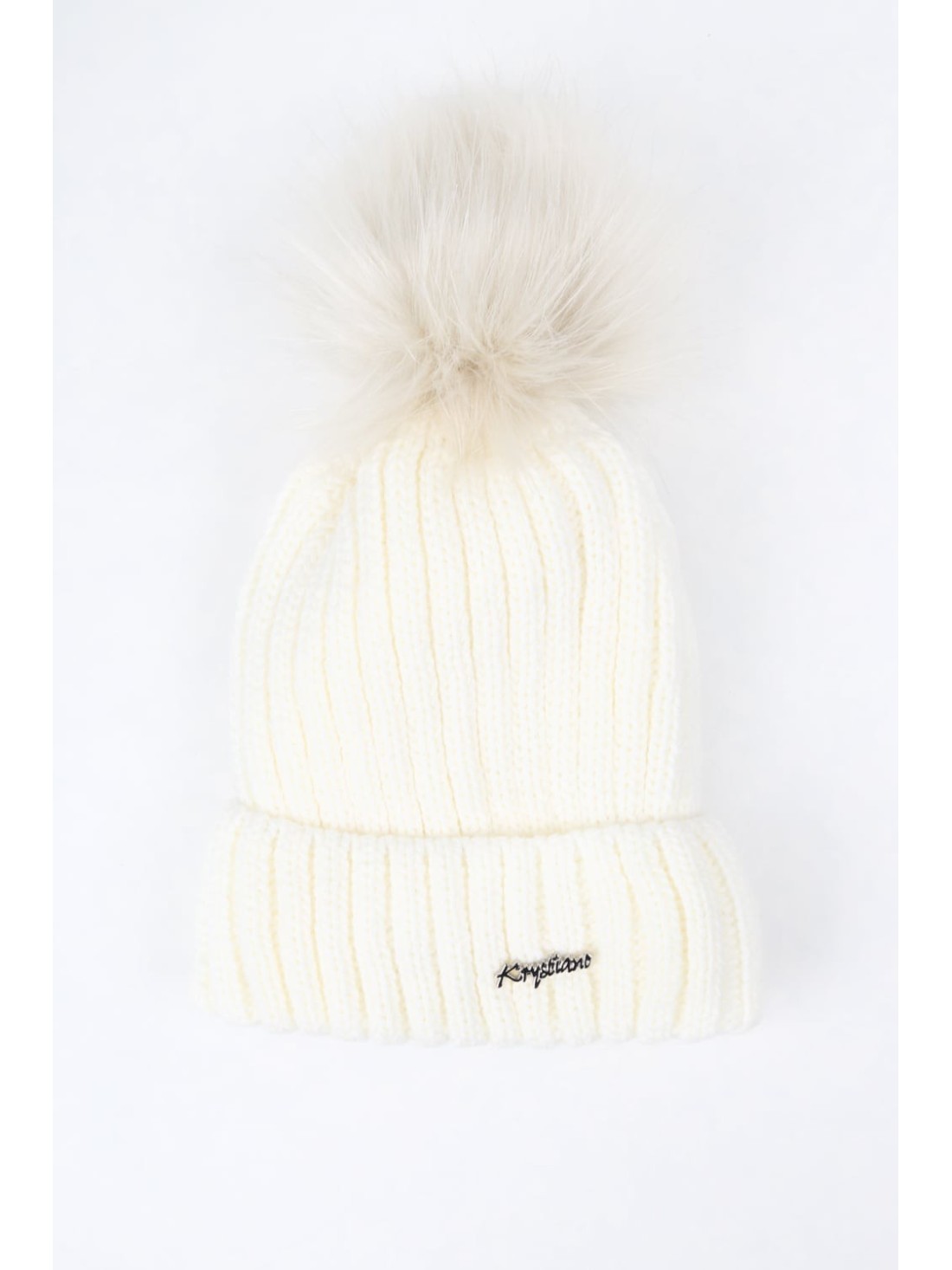 Cream winter hat C1 - Online store - Boutique